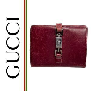 Gucci Authentic‎ VINTAGE Jackie Leather Wallet